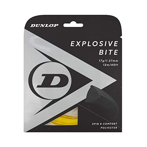 DUNLOP Explosive Bite Tennissaite, 17g-1.27mm, 12m Satz, Schwarz DUNLOP Explosive Bite Tennissaite, 17g-1.27mm, 12m Satz, Schwarz von DUNLOP
