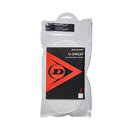 DUNLOP Unisex U-Sweat Overgrip Griffband, Weiß, 30 Stück DUNLOP Unisex U-Sweat Overgrip Griffband, Weiß, 30 Stück von DUNLOP
