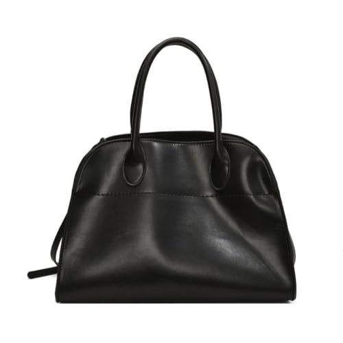 DUOMIYX Schultertasche Frauen Texturierte Pu Tote Bag Große Kapazität Pendler Umhängetasche Messenger Bag-Schwarz von DUOMIYX