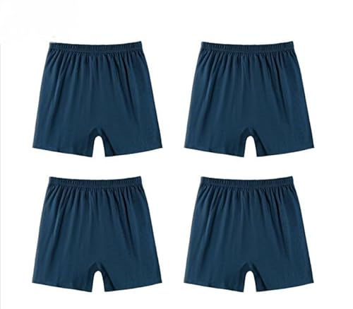 DUOMIYX Unterhosen Herren 4 Pcs Männer Bequeme Und Atmungsaktive Einfarbige Baumwolle Boxershorts Lose Große Größe Unterwäsche-Set7-Xl von DUOMIYX