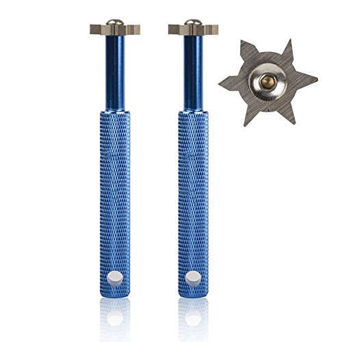 DUOSHIDA Groove Sharpener mit 6 Köpfen – Golf Club Groove Sharpener Re-Grooving Tool und Reiniger für alle Eisen, Pitching Sand Lob & Approach Wedges und Utility Clubs, 2 Blue DUOSHIDA Groove Sharpener mit 6 Köpfen – Golf Club Groove Sharpener Re-Grooving Tool und Reiniger für alle Eisen, Pitching Sand Lob & Approach Wedges und Utility Clubs, 2 Blue von DUOSHIDA