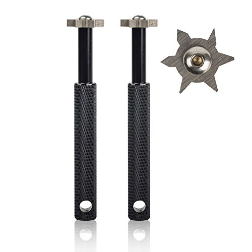 DUOSHIDA Groove Sharpener mit 6 Köpfen - Golf Club Groove Sharpener Re-Grooving Tool und Reiniger für alle Eisen, Pitching Sand Lob & Approach Wedges und Utility Clubs, 2 Schwarz DUOSHIDA Groove Sharpener mit 6 Köpfen - Golf Club Groove Sharpener Re-Grooving Tool und Reiniger für alle Eisen, Pitching Sand Lob & Approach Wedges und Utility Clubs, 2 Schwarz von DUOSHIDA