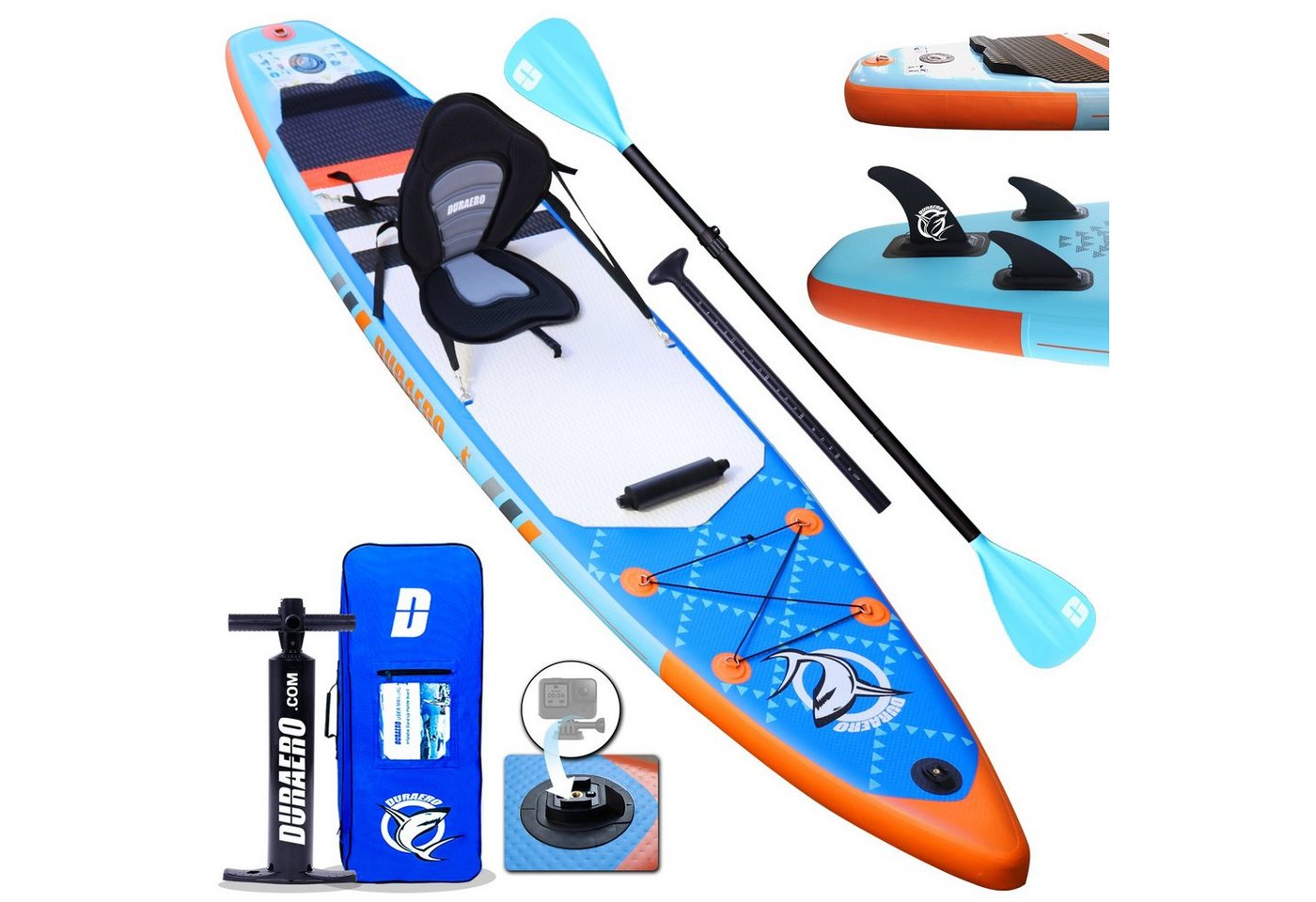 DURAERO Inflatable SUP-Board Stand up Paddle Board, 330x76x15cm, bis 150kg DURAERO Inflatable SUP-Board Stand up Paddle Board, 330x76x15cm, bis 150kg von DURAERO