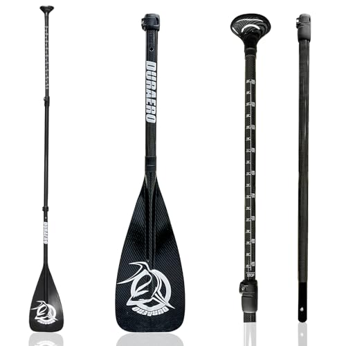 SUP Paddel, 3-teiliges verstellbares Zerlegbar Carbon für Stand Up Paddling, Kajaks, Surfbretter, Schlauchboote und andere Boote, 165-215 cm SUP Paddel, 3-teiliges verstellbares Zerlegbar Carbon für Stand Up Paddling, Kajaks, Surfbretter, Schlauchboote und andere Boote, 165-215 cm von DURAERO