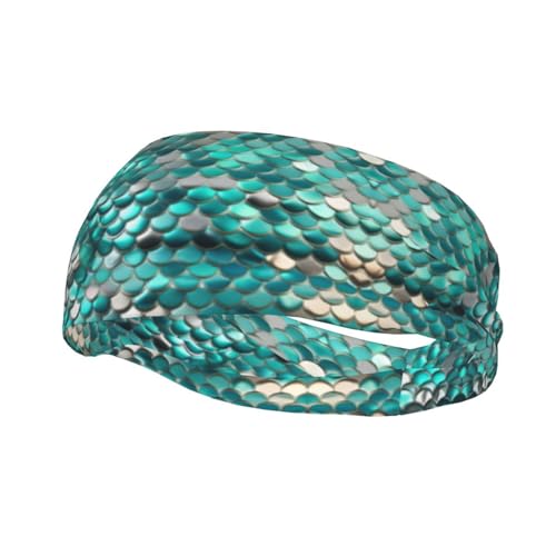 Meerjungfrauen-Schuppen-Druck, Unisex, vielseitiges Lauf-Stirnband, perfekte Mischung aus Mode und Funktion von DURAGS