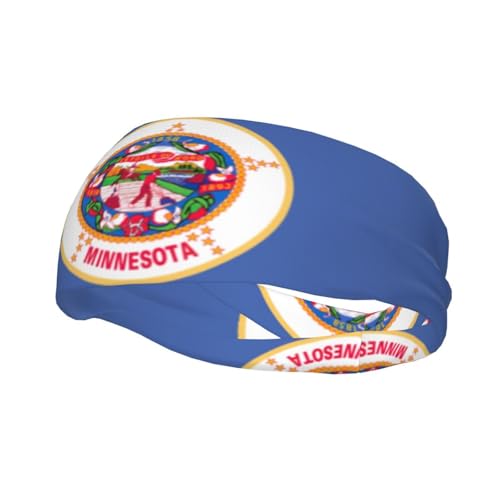 Minnesota State Flag Print Unisex Outdoor Vielseitiges Lauf-Stirnband, perfekte Mischung aus Mode und Funktion von DURAGS