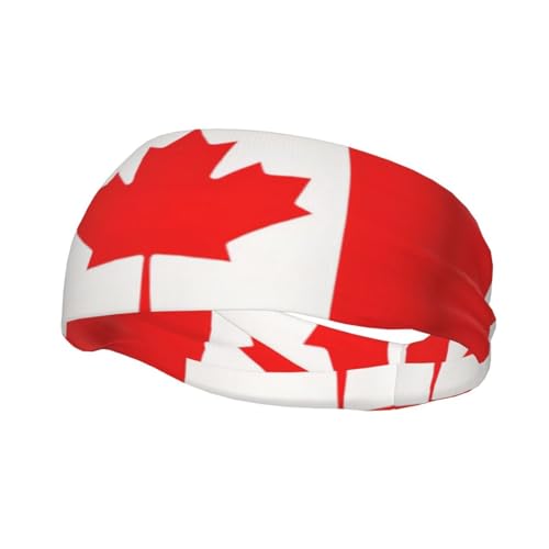 Unisex-Stirnband mit kanadischer Flagge, vielseitiges Laufstirnband, perfekte Mischung aus Mode und Funktion von DURAGS