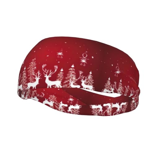 Weihnachts-Stirnband mit Hirsch-Druck, Unisex, vielseitiges Lauf-Stirnband, perfekte Mischung aus Mode und Funktion von DURAGS