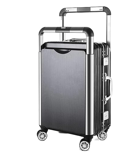 DVACEL Handgepäckkoffer mit Rollen, Hartschalen-Aluminiumrahmen, Liebhabergepäck, Reisetasche mit großer Kapazität von DVACEL