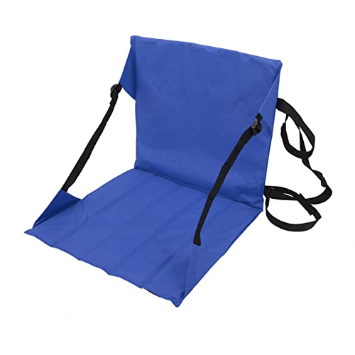 DWENGWUN Tragbarer klappbarer Stadionsitz | Leichtes Oxford-Stoffkissen, leicht zu tragen für bequemes Camping | Tribünensitz für Sportveranstaltungen und Outdoor-Aktivitäten (Blue) von DWENGWUN
