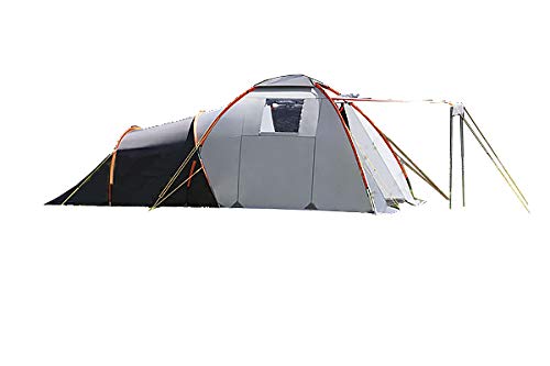 DWT Campingzelt Nova für 4 Personen, 265x480x195 cm, wasserdichtes Familienzelt mit Stehhöhe, UV-beständiges Polyester 75D, Größe:Gr. 4 von DWT