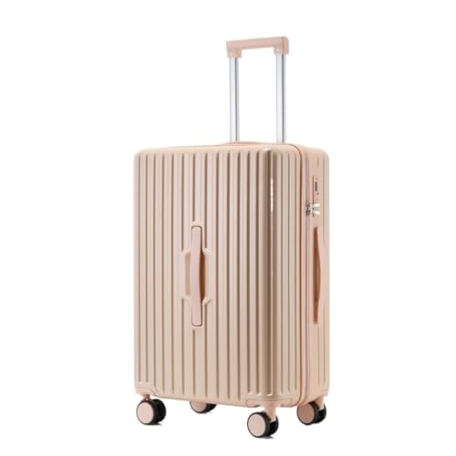 DWZXL Koffer 20-Zoll-Multifunktions-Passwort 24-Trolley-Koffer for Männer und Frauen, Leichter Koffer, frischer Koffer Koffer Hartschale(Pink,22in) von DWZXL