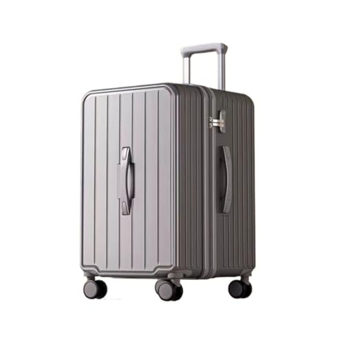 DWZXL Koffer Gepäckkoffer for Männer Und Frauen, Robuster Und Langlebiger Trolley-Koffer, Verdickte Passwort-Koffertasche for Herren Koffer Hartschale(Gray,20in) von DWZXL