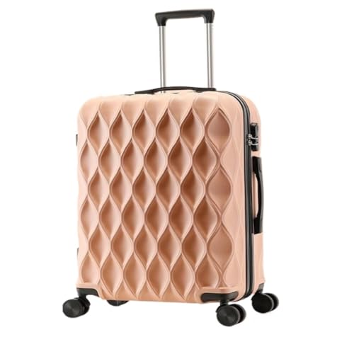 DWZXL Koffer Herren- und Damenkoffer, Passwortboxen, Außenhandels-Übersee-Trolleys, Rollenkoffer Koffer Hartschale(Pink,28) von DWZXL