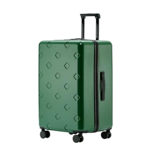 Koffer Gepäck Damen Trolley Case Herren 24 Zoll Student Code Gepäck Lederkoffer 20 Zoll Boarding Case Koffer Hartschale(Green,26in) von DWZXL