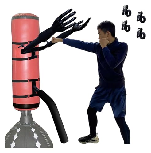 Tragbarer Wing Chun Dummy Wing Chun Dummy Trainer Handkraft-Trainingsgeräte, Tai Chi, Karate Man Pile Trainer for Sandsack, tragbare Wing Chun Spring Piles von DXYOYONGOZ