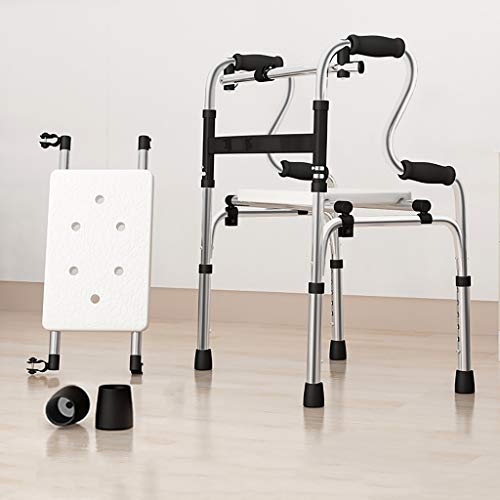 DYAKDHQ 2 in 1 Rollator mit Sitz, Sicherheitshalterung für das Badezimmer, Gehhilfe für Senioren, zusammenklappbar, für ältere Menschen, Freundschaft und Virtue von DYAKDHQ