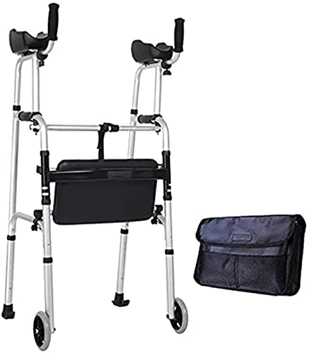 Rollator Walker Mobilität, Gehhilfe für Erwachsene, ältere Menschen, Standard-Walker, kompakte Auslösung, 158,8 kg, zusammenklappbar, Freundschaft und Tugend von DYAKDHQ