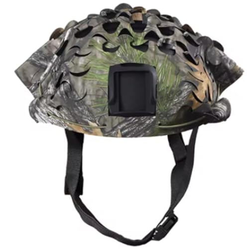 Taktischer 3D-Laserschnitt-Helmüberzug, Airsoft-Helm, Camouflage, Kordelzug, Stoffbezug, Outdoor-Jagd-Zubehör (E) von DYCZMALQ