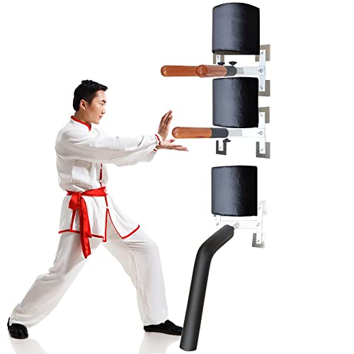 Tragbarer Wing Chun Dummy, Wandmontage Wing Chun holzpuppe, Kampfsport-Training Wooden Dummy, mit Federarmen für Baum oder weiche Objekte Tragbarer Wing Chun Dummy, Wandmontage Wing Chun holzpuppe, Kampfsport-Training Wooden Dummy, mit Federarmen für Baum oder weiche Objekte von DYK&NX