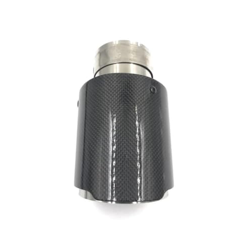 DZAIYB 1 PCS Glossy Carbon Fiber Edelstahl Universal Auto Auspuffrohr Spitze Auspuff Schalldämpfer von DZAIYB