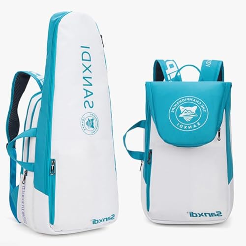 Daaxing Tennistasche, Rucksack, Tennis-Paddel-Rucksack, Squash-, Badmintonschläger, Tasche, großer Tennisrucksack, Schläger-Tragetasche, Handtasche (blau) von Daaxing