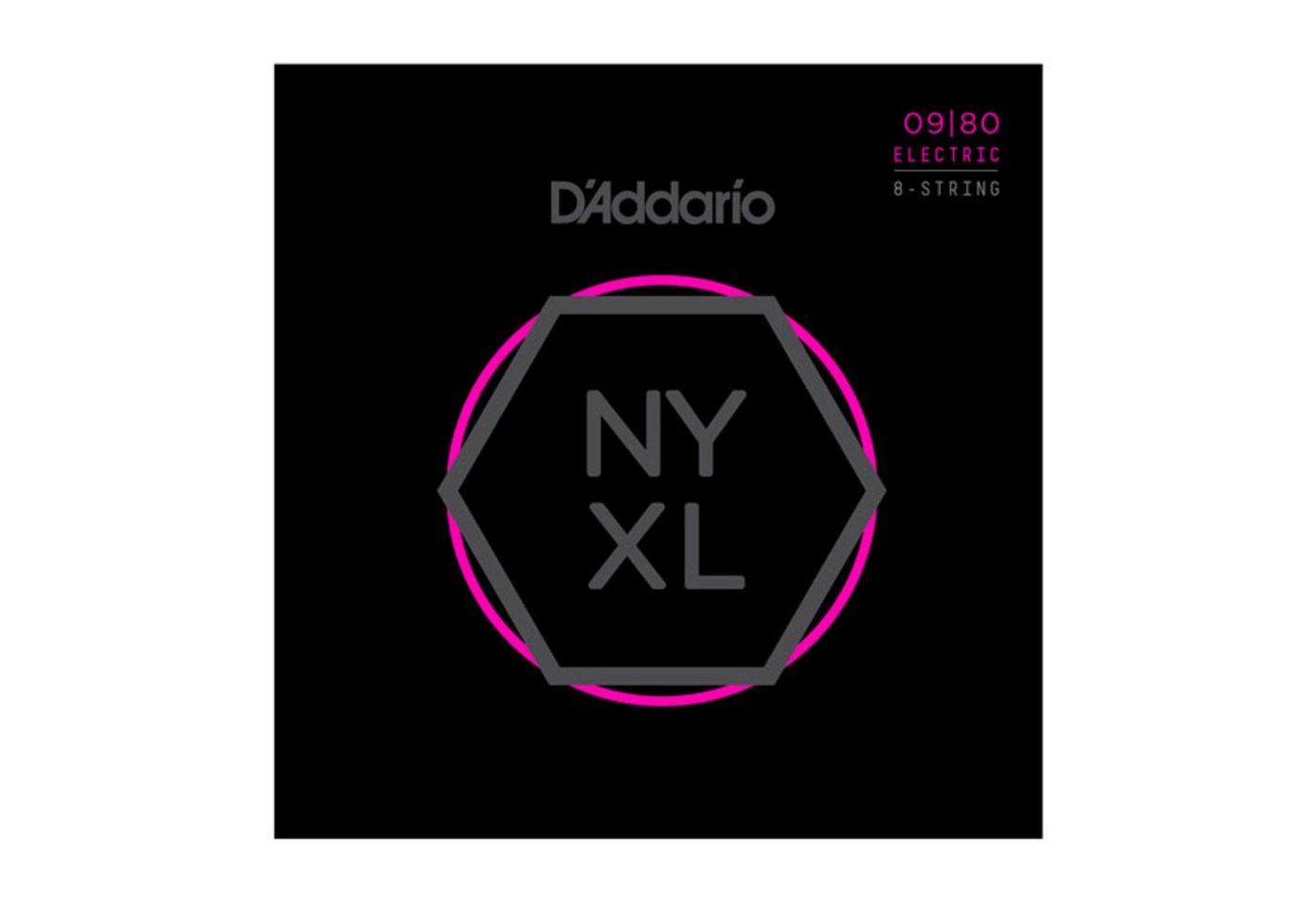 Daddario Saiten, (NYXL 09-80 Carbon Steel Alloy 8-string), NYXL 09-80 Carbon Steel Alloy 8-string - E-Gitarrensaiten von Daddario