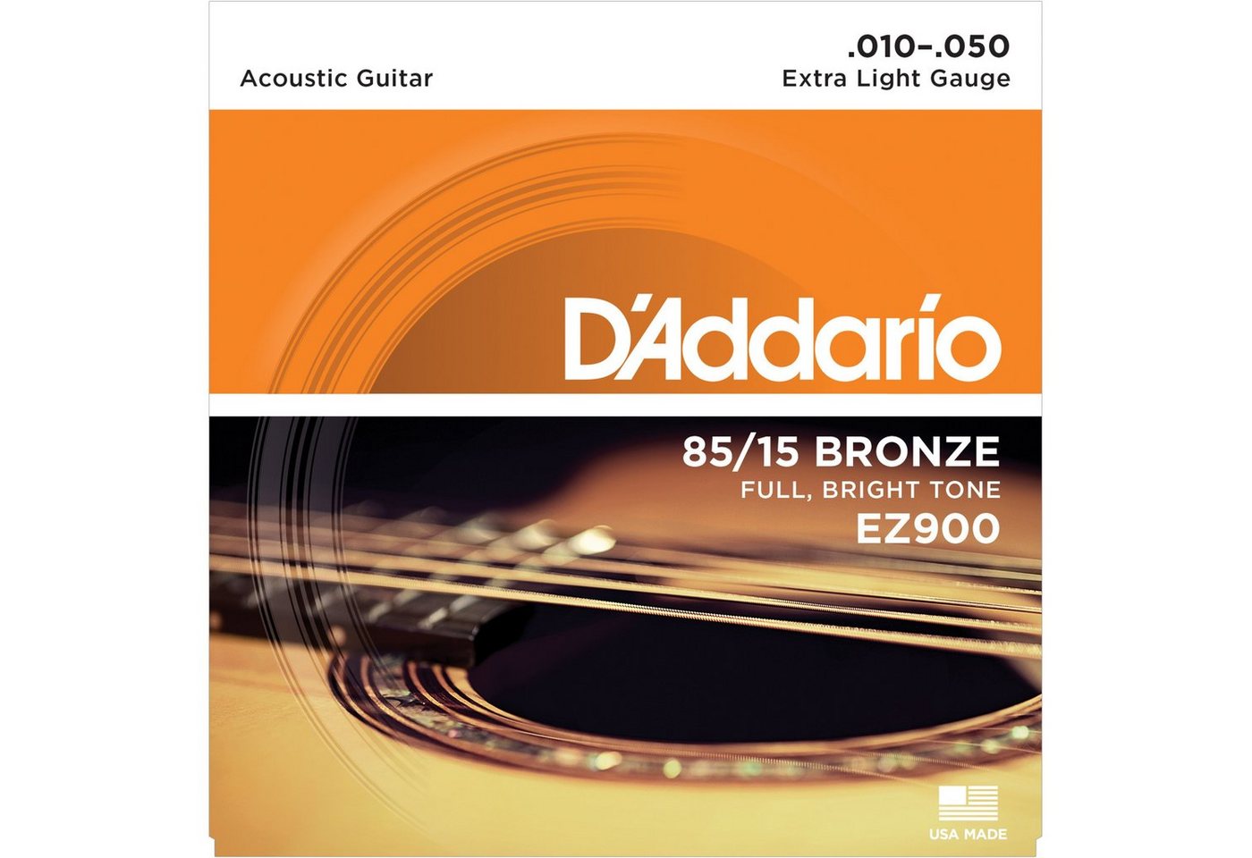 Daddario Saiten, A-Git.Saiten EZ900 10-50 85/15 Bronze - Westerngitarrensaiten von Daddario