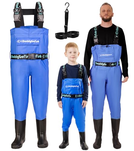 DaddyGoFish Wathose Für Kinder Und Erwachsene, Wathose Zum Angeln Und Jagen Mit Einer Tasche Und Einem Wathose-Aufhänger DaddyGoFish Wathose Für Kinder Und Erwachsene, Wathose Zum Angeln Und Jagen Mit Einer Tasche Und Einem Wathose-Aufhänger von DaddyGoFish