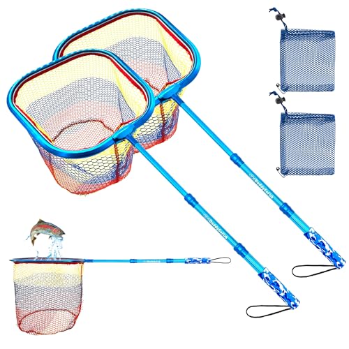 DaddyGoFish Kinder Fischernetz - Ultraleichte Teleskop-Ködertasche zum Fangen von Fischschmetterlingen am Wasserstrand Seeteich Geschenke für Jungen und Mädchen DaddyGoFish Kinder Fischernetz - Ultraleichte Teleskop-Ködertasche zum Fangen von Fischschmetterlingen am Wasserstrand Seeteich Geschenke für Jungen und Mädchen von DaddyGoFish