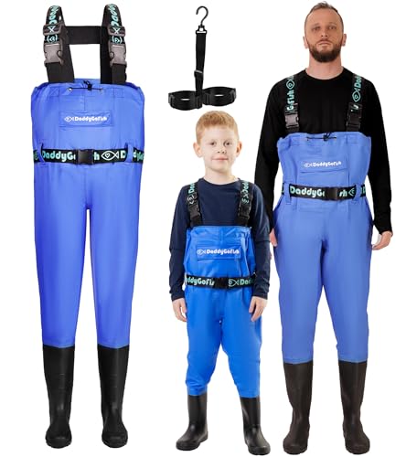 DaddyGoFish Wathose Für Kinder Und Erwachsene, Wathose Zum Angeln Und Jagen Mit Einer Tasche Und Einem Wathose-Aufhänger DaddyGoFish Wathose Für Kinder Und Erwachsene, Wathose Zum Angeln Und Jagen Mit Einer Tasche Und Einem Wathose-Aufhänger von DaddyGoFish