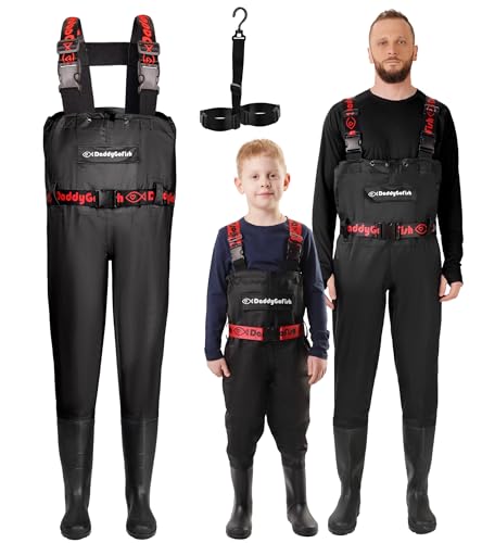 DaddyGoFish Wathose für Kinder Und Erwachsene Zum Angeln Und Jagen Mit Einer Tasche Und Einem Aufhänger DaddyGoFish Wathose für Kinder Und Erwachsene Zum Angeln Und Jagen Mit Einer Tasche Und Einem Aufhänger von DaddyGoFish