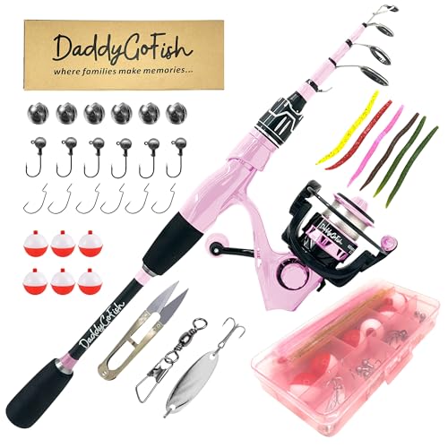 Daddygofish Spinn-Angelruten- Und Rollen-Kombi-Set Mit Tackle-Box | Angelrute | Teleskop-Angelruten-Set Aus Kohlefaser | Spinnrolle Für Reise-Salzwasser-Süßwasser-Angelausrüstungsset Daddygofish Spinn-Angelruten- Und Rollen-Kombi-Set Mit Tackle-Box | Angelrute | Teleskop-Angelruten-Set Aus Kohlefaser | Spinnrolle Für Reise-Salzwasser-Süßwasser-Angelausrüstungsset von DaddyGoFish