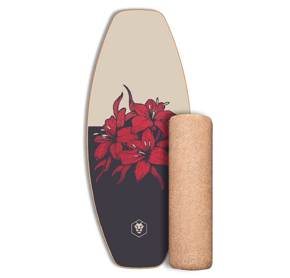 Daffy Boards Balanceboard Allrounder Set mit Korkrolle - Design: Hibiskus Daffy Boards Balanceboard Allrounder Set mit Korkrolle - Design: Hibiskus von Daffy Boards