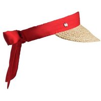 Daily Sports ROSIE Strohvisor Bindeband Visor rot von Daily Sports