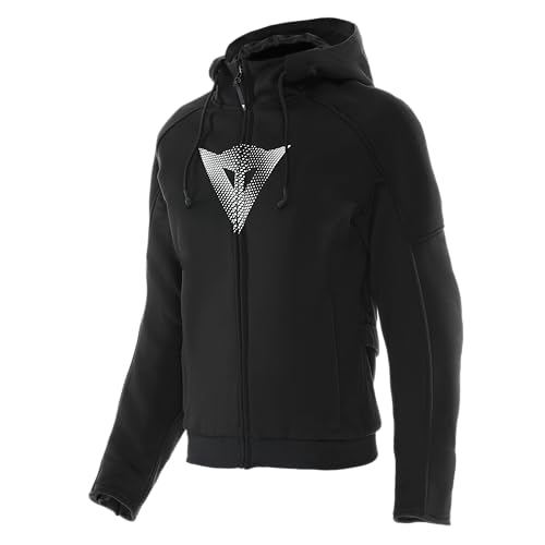 Dainese - Daemon-X Safety Hoodie Full Zip Wmn, Kapuzensweatshirt Mit Reißverschluss, Innenfutter Aus Fleece, Frau, Schwarz, 40 Dainese - Daemon-X Safety Hoodie Full Zip Wmn, Kapuzensweatshirt Mit Reißverschluss, Innenfutter Aus Fleece, Frau, Schwarz, 40 von Dainese