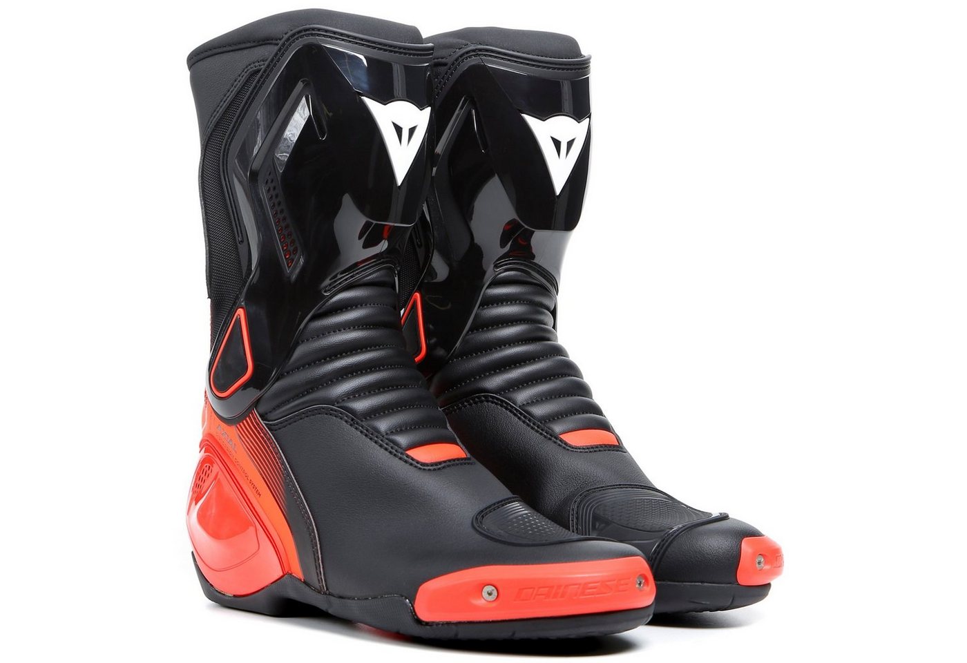 Dainese Dainese Nexus 2 Motorradstiefel Herren schwarz / fluo-rot 46 Motorradstiefel (Packung, Antistatische und Öl- und Benzinfeste Sohle) von Dainese