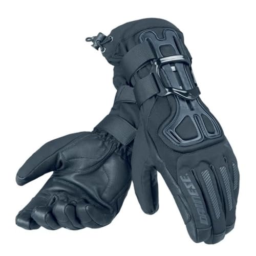Dainese Erwachsene Skiprotektor D-Impact 13 D-Dry Gloves Snowboard Handschuhe mit Protektor, Schwarz/Carbon, XS von Dainese