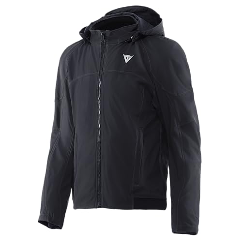 Dainese - Ignite 2 Tex Jacket, Motorradjacke Aus Stoff Mit Kapuze, Mann, Schwarz, 52 von Dainese