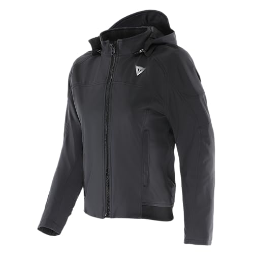Dainese - Ignite 2 Tex Jacket Wmn, Motorradjacke Aus Stoff Mit Kapuze, Frau, Schwarz, 42 Dainese - Ignite 2 Tex Jacket Wmn, Motorradjacke Aus Stoff Mit Kapuze, Frau, Schwarz, 42 von Dainese