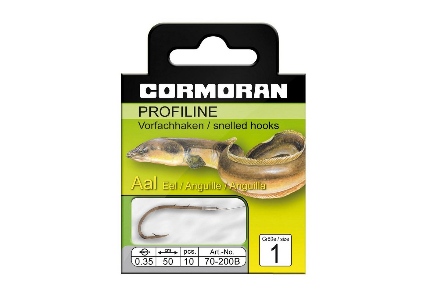 Daiwa Cormoran Aalhaken, Cormoran Profiline Aalhaken gebunden Gr.1 Daiwa Cormoran Aalhaken, Cormoran Profiline Aalhaken gebunden Gr.1 von Daiwa Cormoran