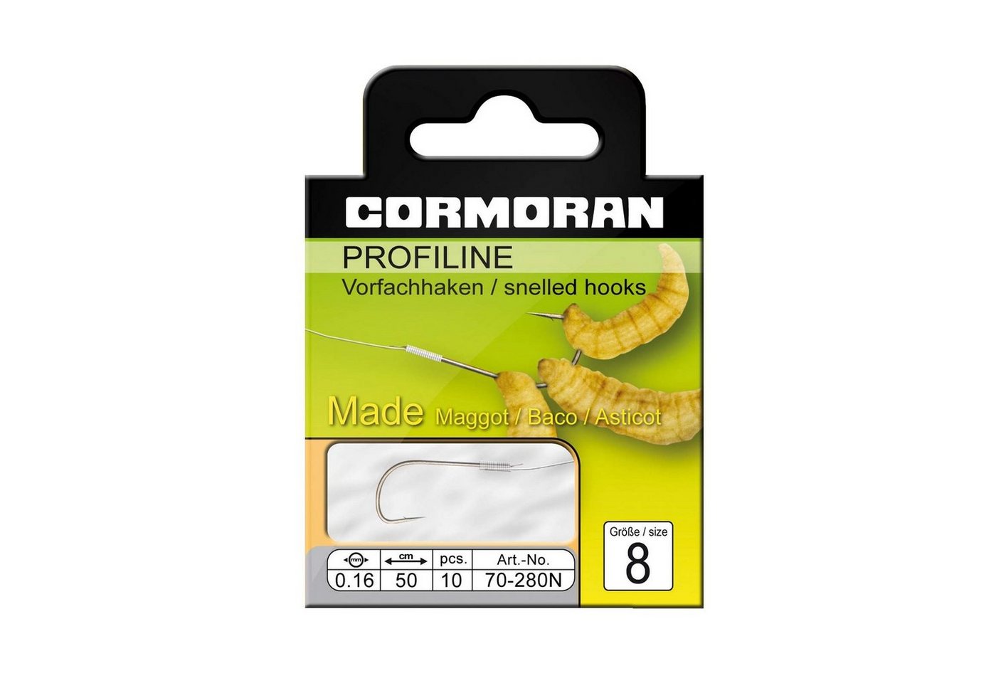 Daiwa Cormoran Teighaken, Cormoran Profiline Madenhaken gebunden Gr.14 0,12mm Daiwa Cormoran Teighaken, Cormoran Profiline Madenhaken gebunden Gr.14 0,12mm von Daiwa Cormoran