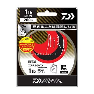 DAIWA 月下美人 Type-e 白 200m 1.5lb (0.3号) Angelschnur, weiß von Daiwa