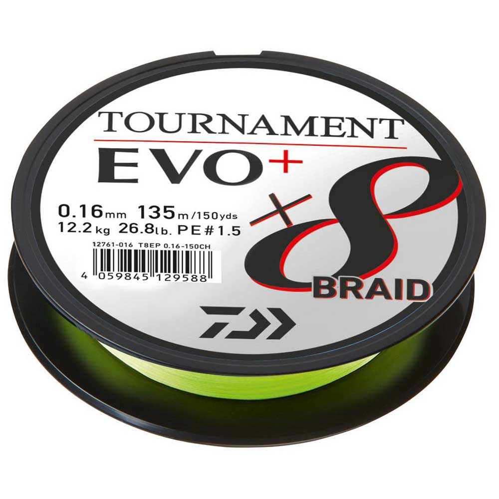 Daiwa Tournament Evo Plus Braided Line 135 M Gelb 0.180 mm Daiwa Tournament Evo Plus Braided Line 135 M Gelb 0.180 mm von Daiwa