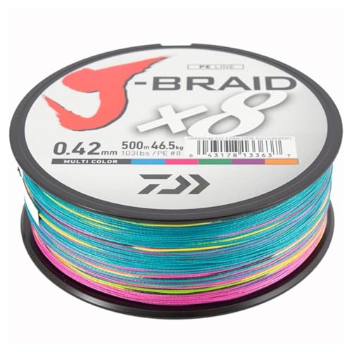 Daiwa - Jbraid 8 Braid 500, Mehrfarbig, Größe 0,350 mm Daiwa - Jbraid 8 Braid 500, Mehrfarbig, Größe 0,350 mm von Daiwa