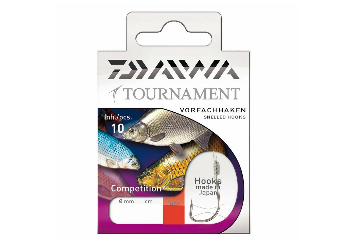 Daiwa Forellenhaken, Daiwa Tournament Matchhaken Gr.12 Gebundene Vorfachhaken von Daiwa