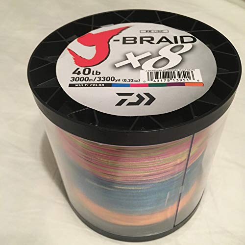 Daiwa J-BRAIDX8, Bulk, Mehrfarbig, Mono-Durchmesser: = 4,5 kg. Daiwa J-BRAIDX8, Bulk, Mehrfarbig, Mono-Durchmesser: = 4,5 kg. von Daiwa