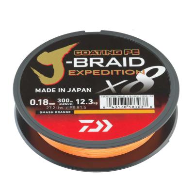 Daiwa J Braid Expedition X8E 0,32mm 300m smash orange von Daiwa