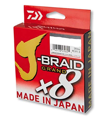 DAIWA J-Braid Grand X8 0.24mm-1500m Multicolor von DAIWA