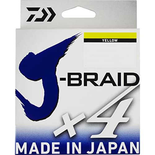 Daiwa J-Braid X4, geflochtene Angelschnur, gelb Daiwa J-Braid X4, geflochtene Angelschnur, gelb von Daiwa